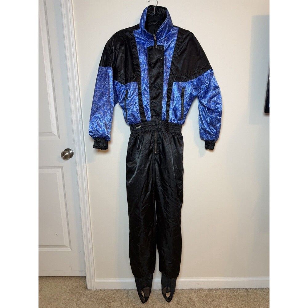 Edelweiss Skiwear One piece Snowsuit Ski Suit Apres Vintage 80s Womens 10